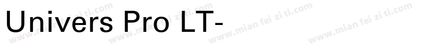 Univers Pro LT字体转换